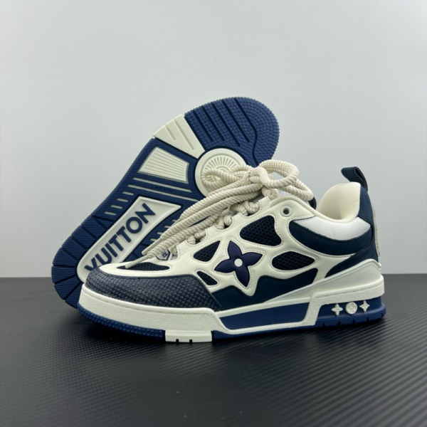 Louis Vuitton LV Skate Sneaker Marine White - Imagem 8
