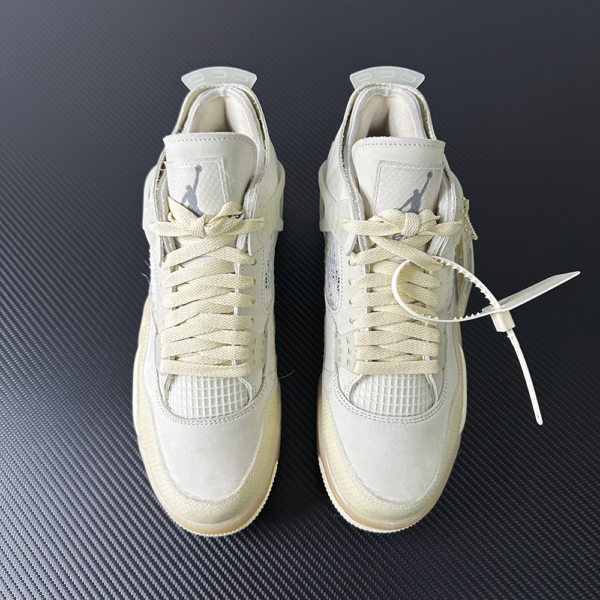 Air Jordan 4 Retro Off-White Sail - Imagem 4