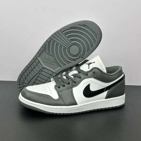 Air Jordan 1 Low "Dark Grey/White/Black" - Imagem 5