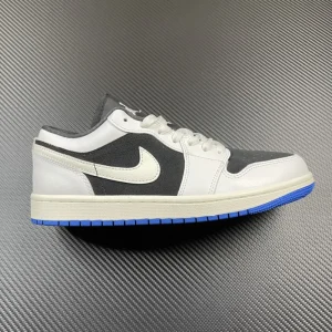 Air Jordan 1 Low Cut black and white "Blue Sole"