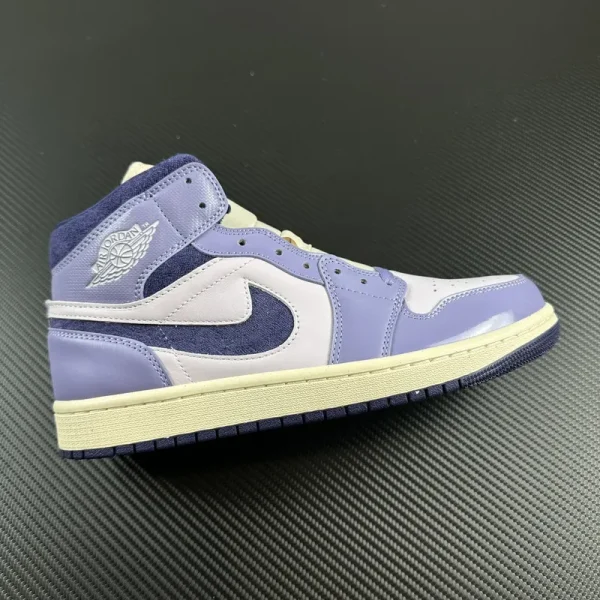 Air Jordan 1 Mid “Sky J Purple” (Sail Midsole)