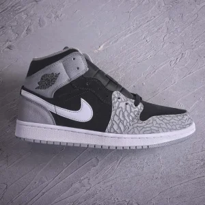 Air Jordan 1 Mid "Elephant Print"
