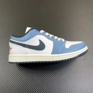 Air Jordan 1 Low SE "Mismatched Swoosh Blue/Red"