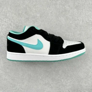Air Jordan 1 Low "White/Black/Teal