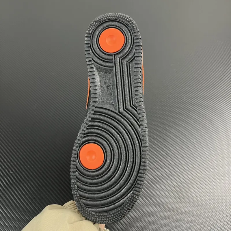 Nike Air Force 1 Low "Vlone Black Orange" - Imagem 6