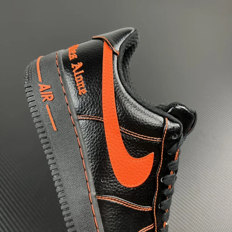 Nike Air Force 1 Low "Vlone Black Orange" - Imagem 4