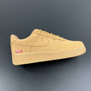 Nike Air Force 1 Low “Supreme Box Logo Flax Wheat”