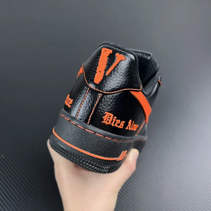 Nike Air Force 1 Low "Vlone Black Orange" - Imagem 7