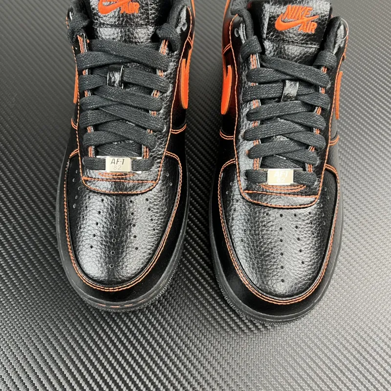 Nike Air Force 1 Low "Vlone Black Orange" - Imagem 9